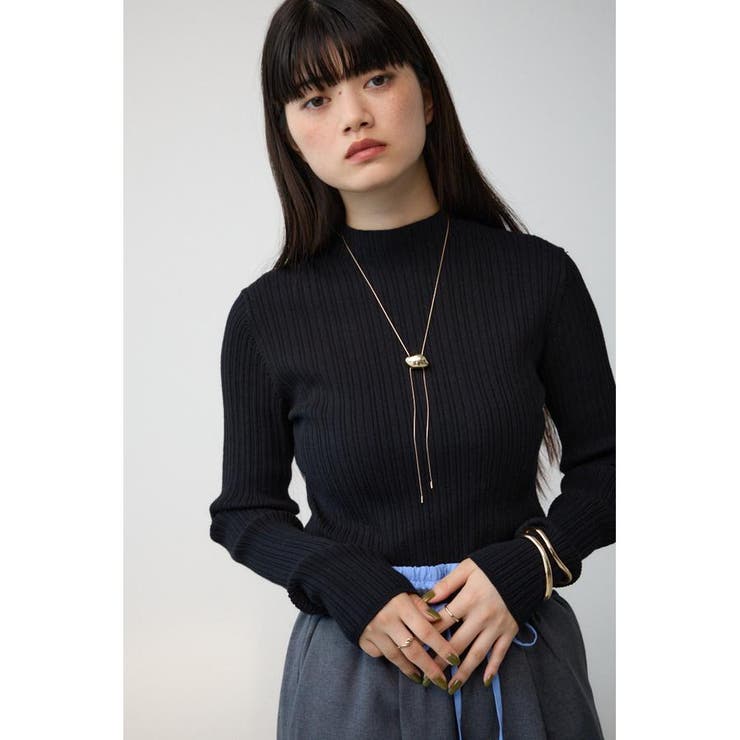 ランダムリブハイネックニットトップス | AZUL BY MOUSSY | 詳細画像26 