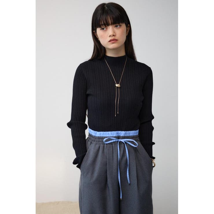 ランダムリブハイネックニットトップス | AZUL BY MOUSSY | 詳細画像27 