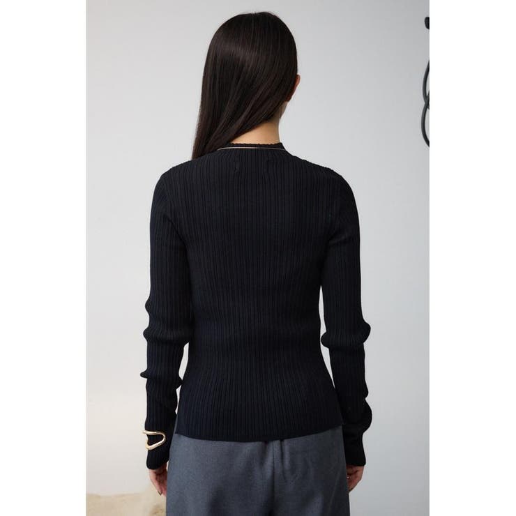 ランダムリブハイネックニットトップス | AZUL BY MOUSSY | 詳細画像31 