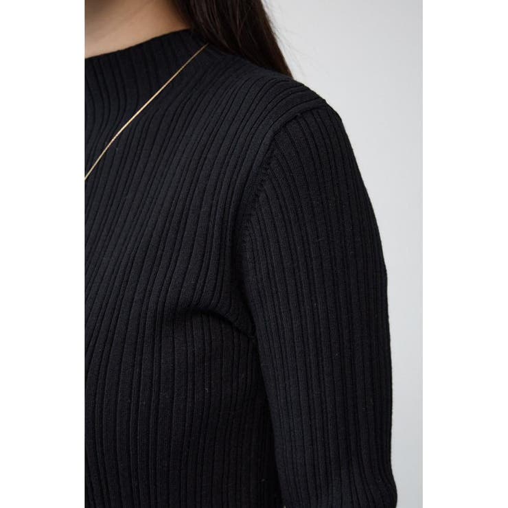 ランダムリブハイネックニットトップス | AZUL BY MOUSSY | 詳細画像33 