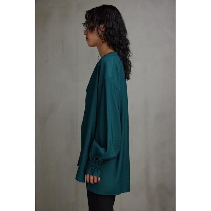 スキッパーギャザーブラウス | AZUL BY MOUSSY | 詳細画像23 