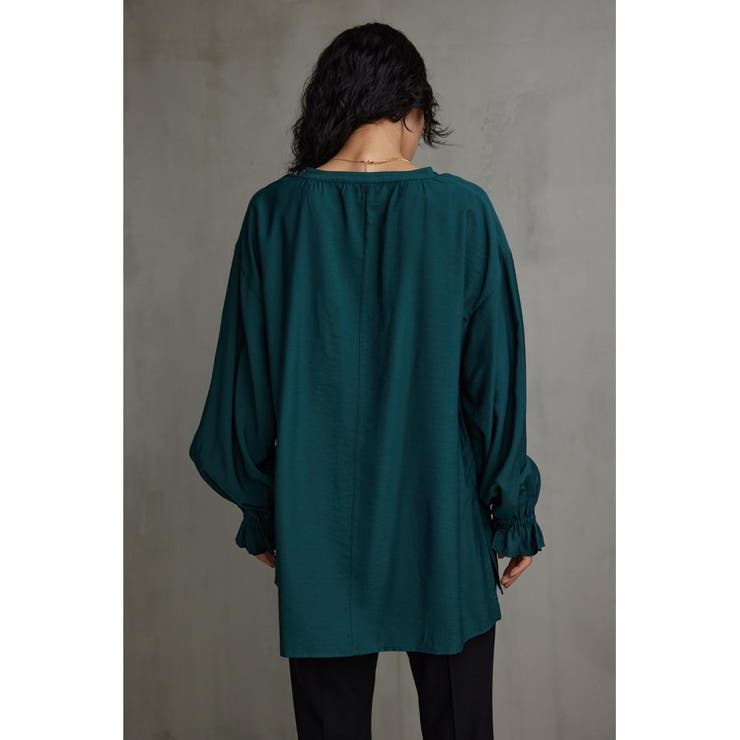 スキッパーギャザーブラウス | AZUL BY MOUSSY | 詳細画像24 