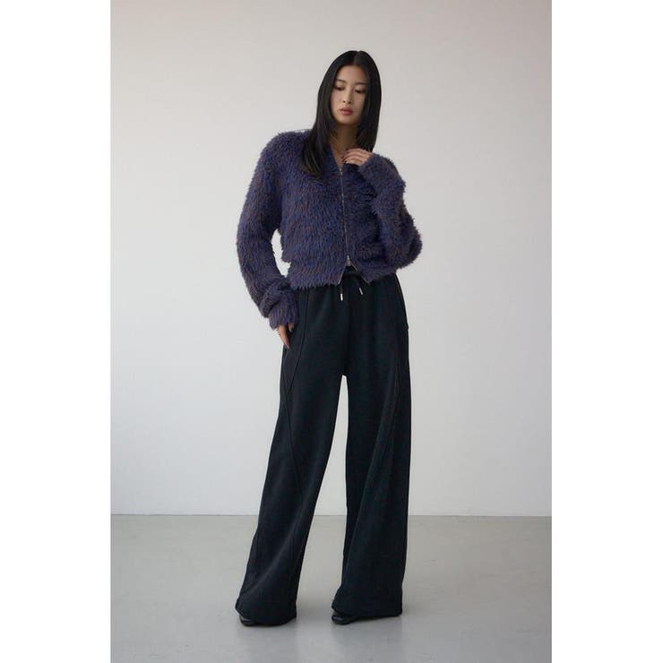 切り替えデザインスウェットワイドパンツ | AZUL BY MOUSSY | 詳細画像4 