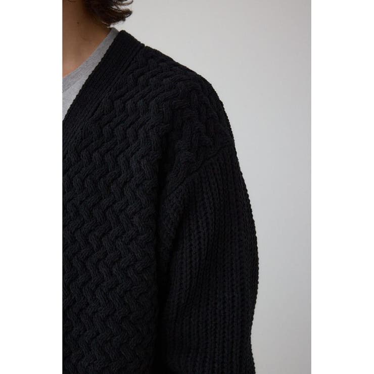 バスケット編みマットモールカーディガン | AZUL BY MOUSSY | 詳細画像20 