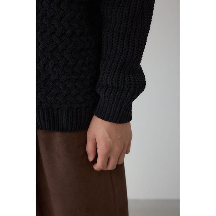 バスケット編みマットモールカーディガン | AZUL BY MOUSSY | 詳細画像21 