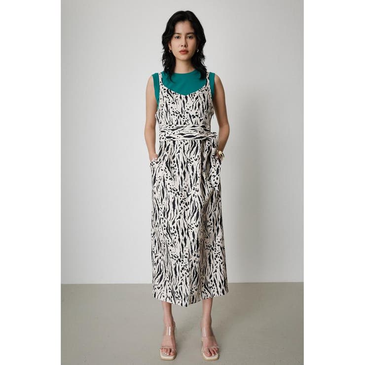 ZEBRA PATTERN SLIT ONEPIECE[品番：AZLW0019918]｜AZUL BY MOUSSY