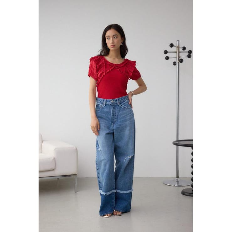 コンビネーション2WAYフリルトップス | AZUL BY MOUSSY | 詳細画像26 