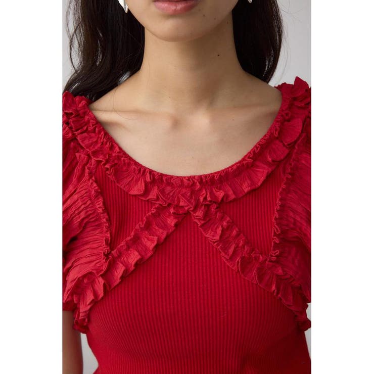 コンビネーション2WAYフリルトップス | AZUL BY MOUSSY | 詳細画像30 