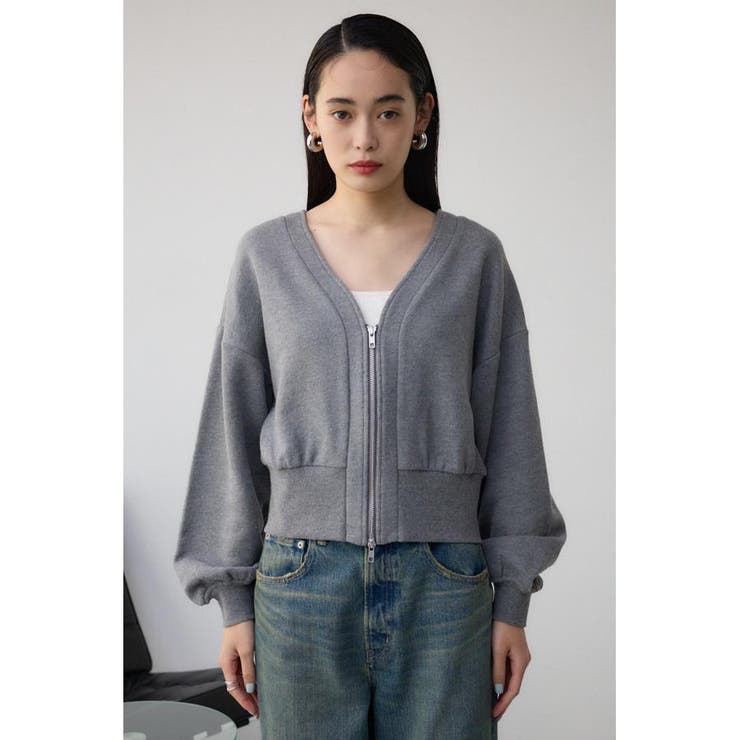 フロントZIPウラケカーディガン | AZUL BY MOUSSY | 詳細画像15 