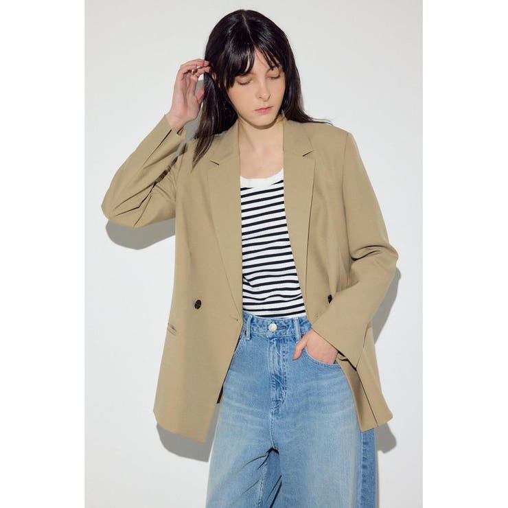 BEG | ダブルテーラードジャケット | AZUL BY MOUSSY