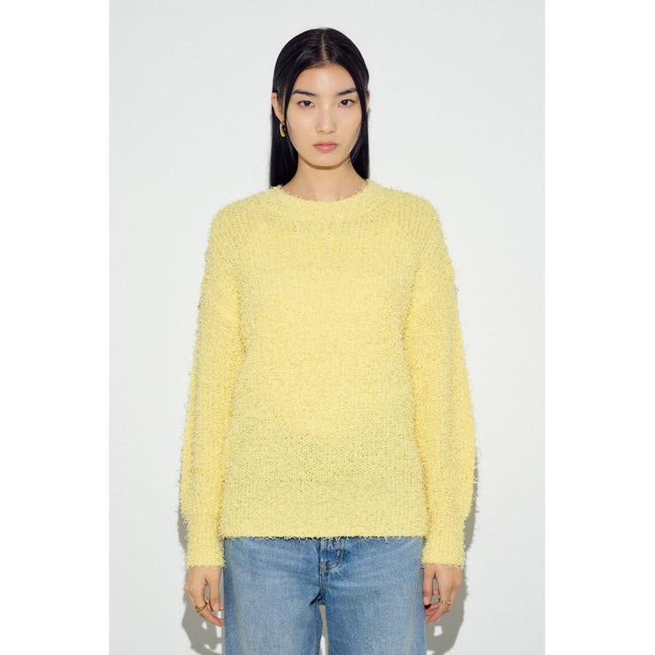 カールヤーンクルーネックニット | AZUL BY MOUSSY | 詳細画像25 