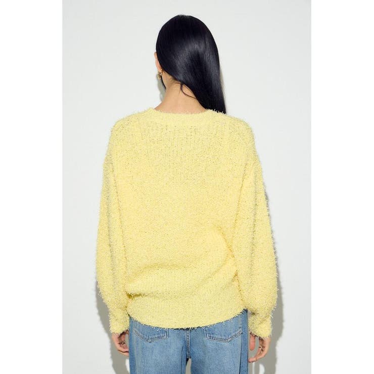 カールヤーンクルーネックニット | AZUL BY MOUSSY | 詳細画像26 