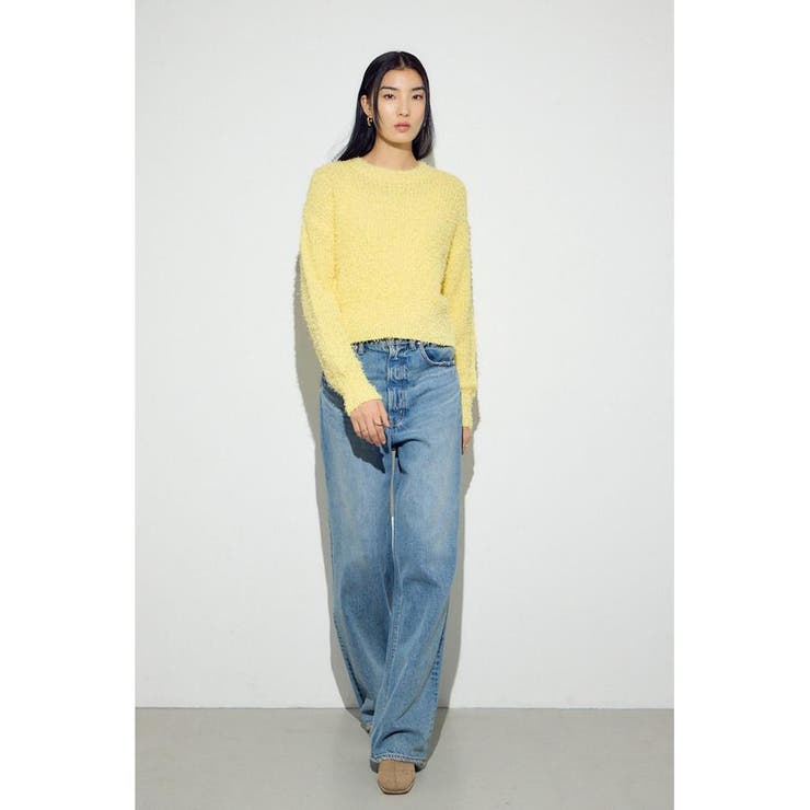 カールヤーンクルーネックニット | AZUL BY MOUSSY | 詳細画像17 