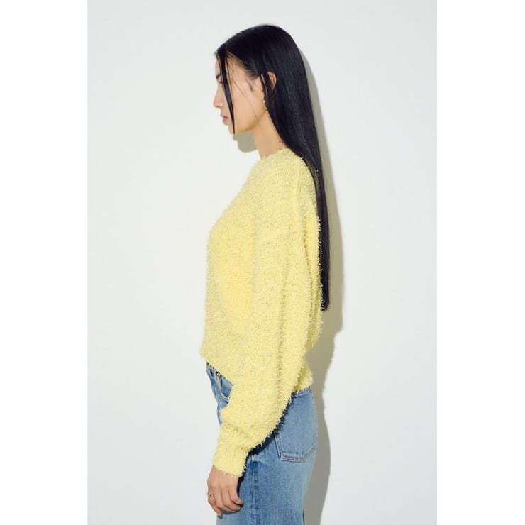 カールヤーンクルーネックニット | AZUL BY MOUSSY | 詳細画像19 