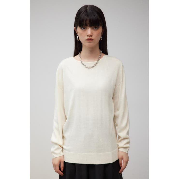 ヌーディー2WAYVネックニットトップス | AZUL BY MOUSSY | 詳細画像5 