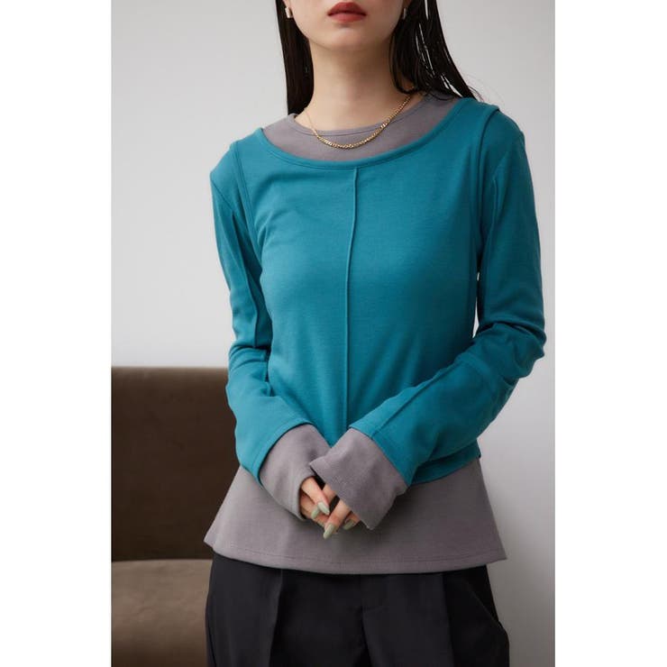 フェイクレイヤードカットロンT | AZUL BY MOUSSY | 詳細画像13 