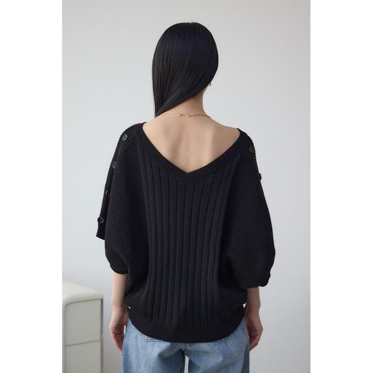 2WAYショルダーボタンニット | AZUL BY MOUSSY | 詳細画像19 