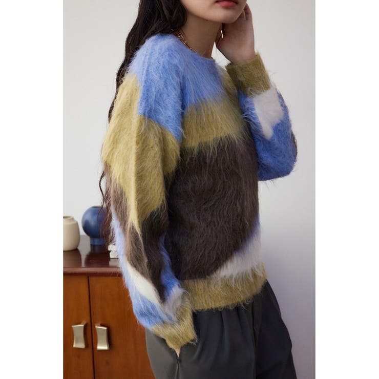 シャギー柄ニット | AZUL BY MOUSSY | 詳細画像22 