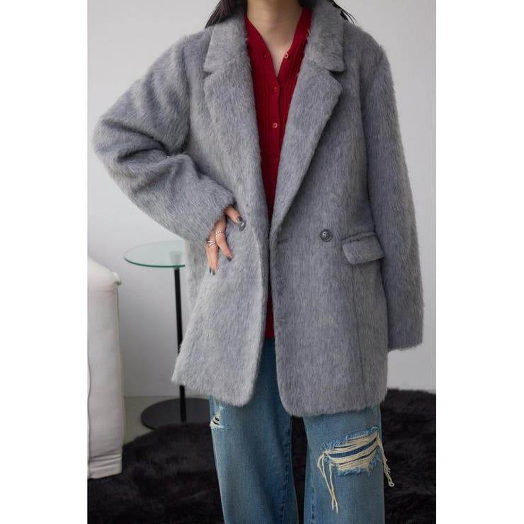 シャギージャケットコート | AZUL BY MOUSSY | 詳細画像15 