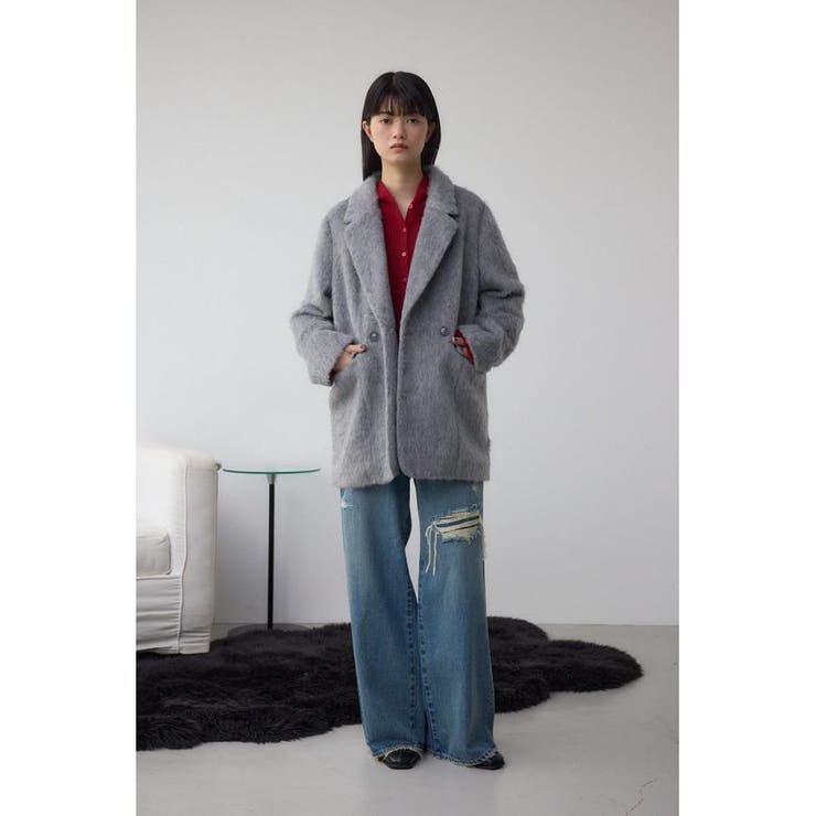 シャギージャケットコート | AZUL BY MOUSSY | 詳細画像18 