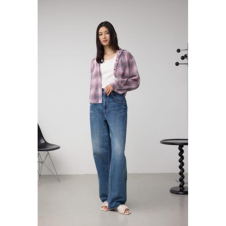 C/T冷感イージーワイドデニム | AZUL BY MOUSSY | 詳細画像3 