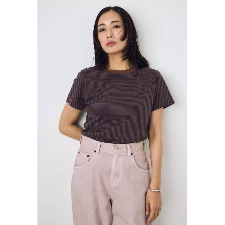 ミニボーダーTシャツ | AZUL BY MOUSSY | 詳細画像10 