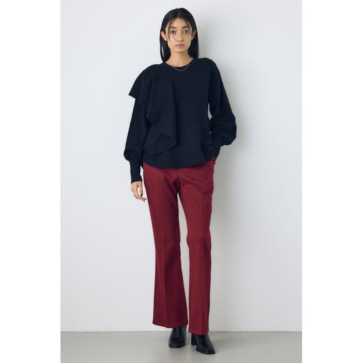 サイドラッフルペプラムニットトップス | AZUL BY MOUSSY | 詳細画像4 