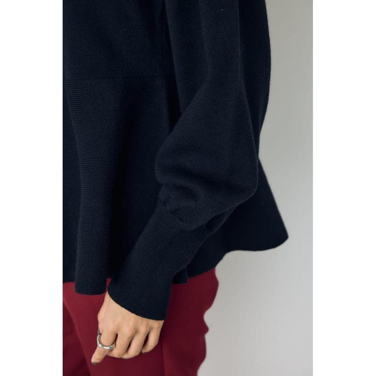 サイドラッフルペプラムニットトップス | AZUL BY MOUSSY | 詳細画像7 