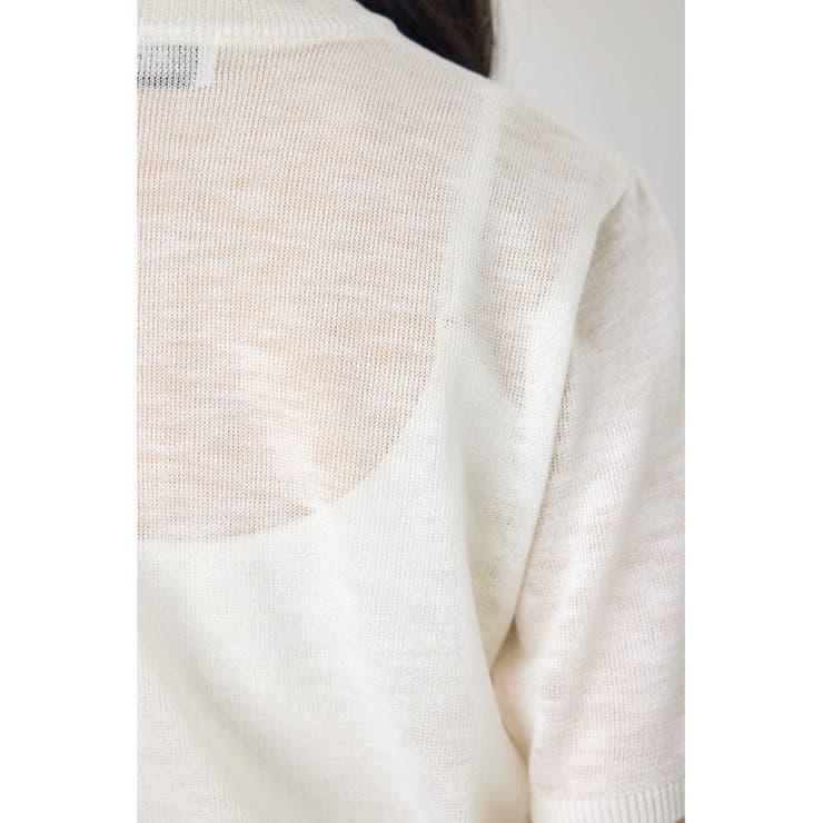 シアークルーネックニットトップス | AZUL BY MOUSSY | 詳細画像8 