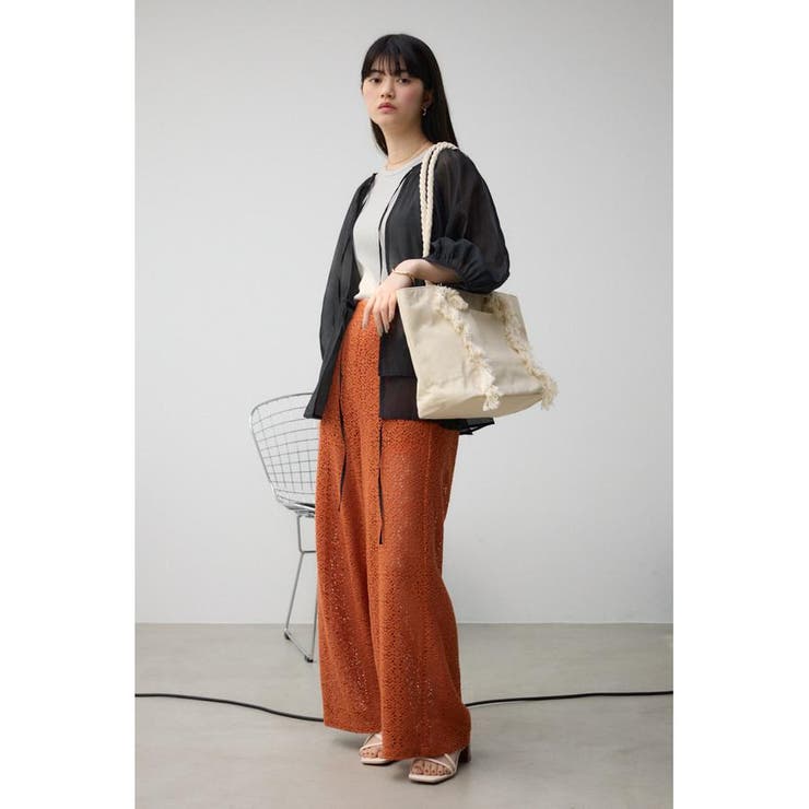 サイドフリンジキャンバストートバッグ | AZUL BY MOUSSY | 詳細画像2 