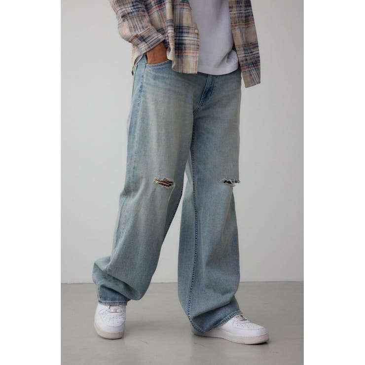 AZUL DENIM クラッシュヴィンテージワイド | AZUL BY MOUSSY | 詳細画像14 