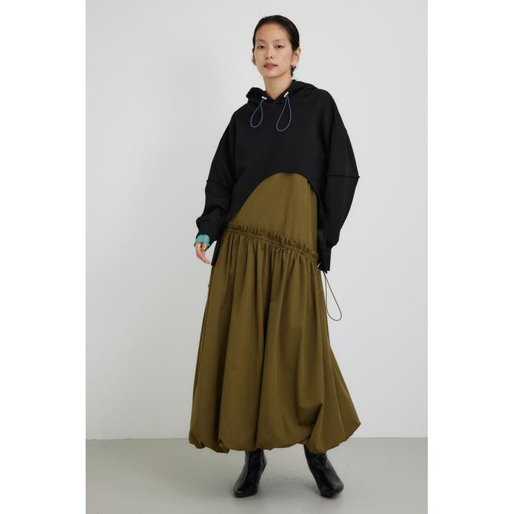 アシンメトリーラウンドフーディー | AZUL BY MOUSSY | 詳細画像3 