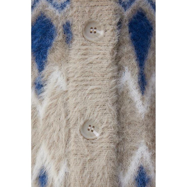 柄シャギーニットカーディガン | AZUL BY MOUSSY | 詳細画像20 