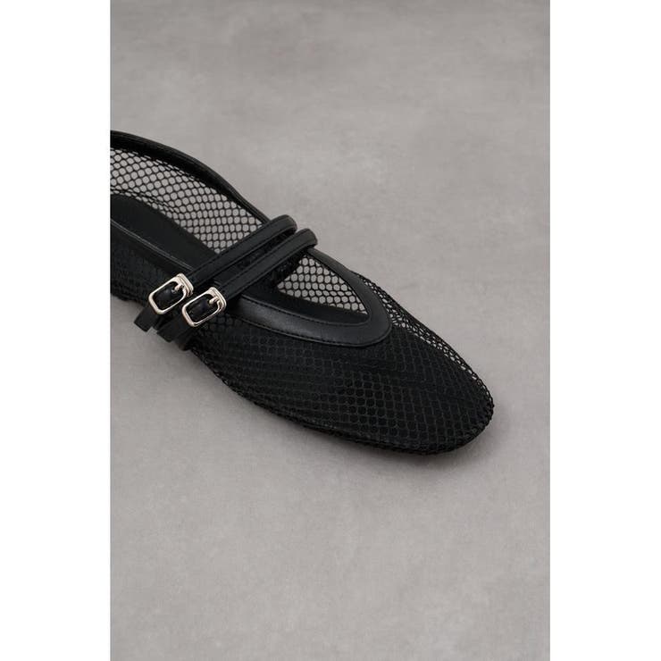 ダブルベルトメッシュフラットパンプス | AZUL BY MOUSSY | 詳細画像8 