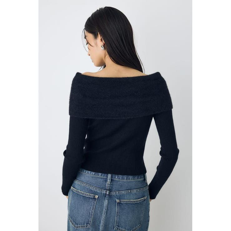 シャギーコンビジップオフショルニット | AZUL BY MOUSSY | 詳細画像11 