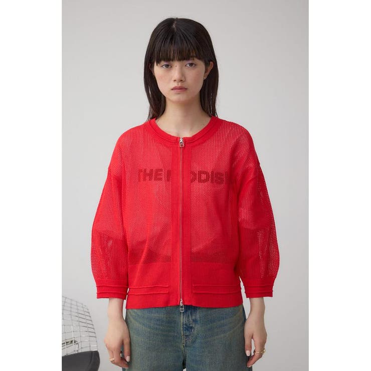 Wジップメッシュニットカーディガン | AZUL BY MOUSSY | 詳細画像27 