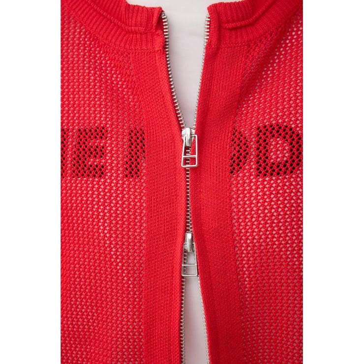 Wジップメッシュニットカーディガン | AZUL BY MOUSSY | 詳細画像31 