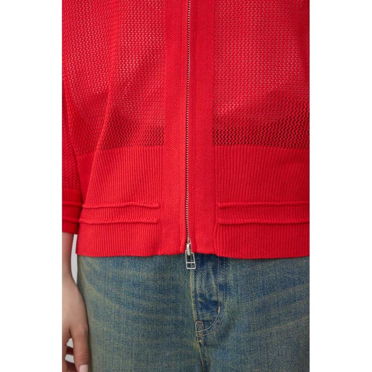 Wジップメッシュニットカーディガン | AZUL BY MOUSSY | 詳細画像33 