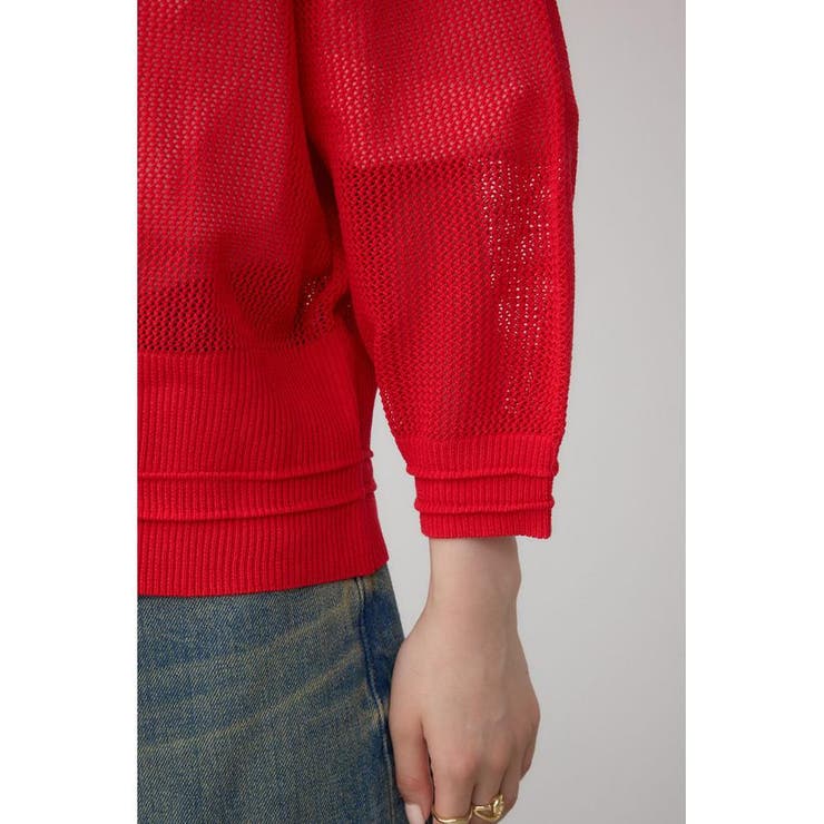 Wジップメッシュニットカーディガン | AZUL BY MOUSSY | 詳細画像34 