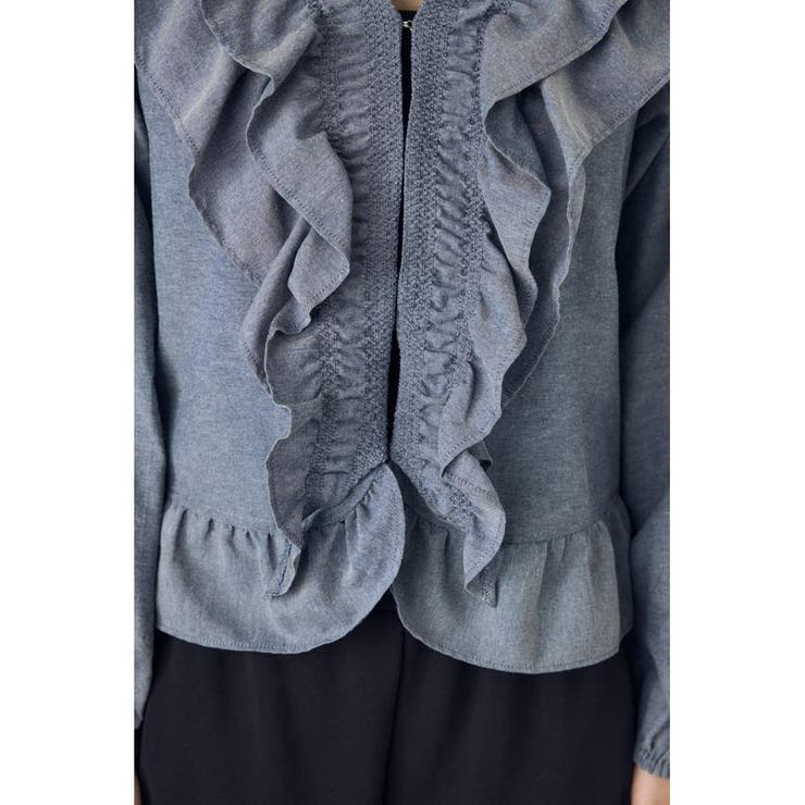 フロントホックラッフルブラウス | AZUL BY MOUSSY | 詳細画像24 