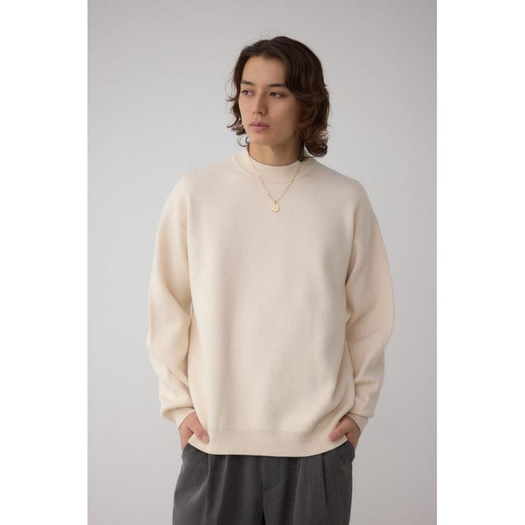 スムースニットモックネックトップス | AZUL BY MOUSSY | 詳細画像3 