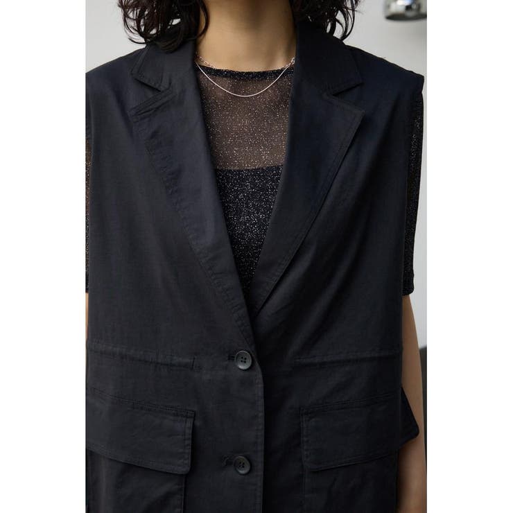 ドロストリングシアーベスト | AZUL BY MOUSSY | 詳細画像20 