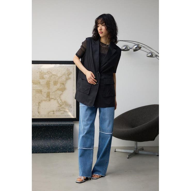 ドロストリングシアーベスト | AZUL BY MOUSSY | 詳細画像15 