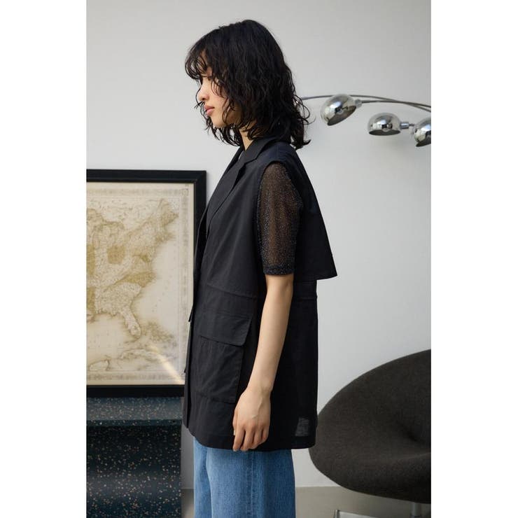 ドロストリングシアーベスト | AZUL BY MOUSSY | 詳細画像17 