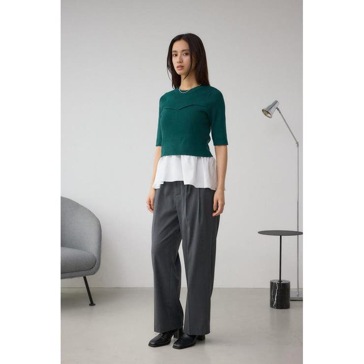 ペプラムインナーセットニット | AZUL BY MOUSSY | 詳細画像16 