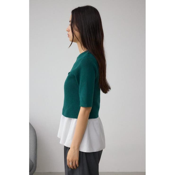 ペプラムインナーセットニット | AZUL BY MOUSSY | 詳細画像18 