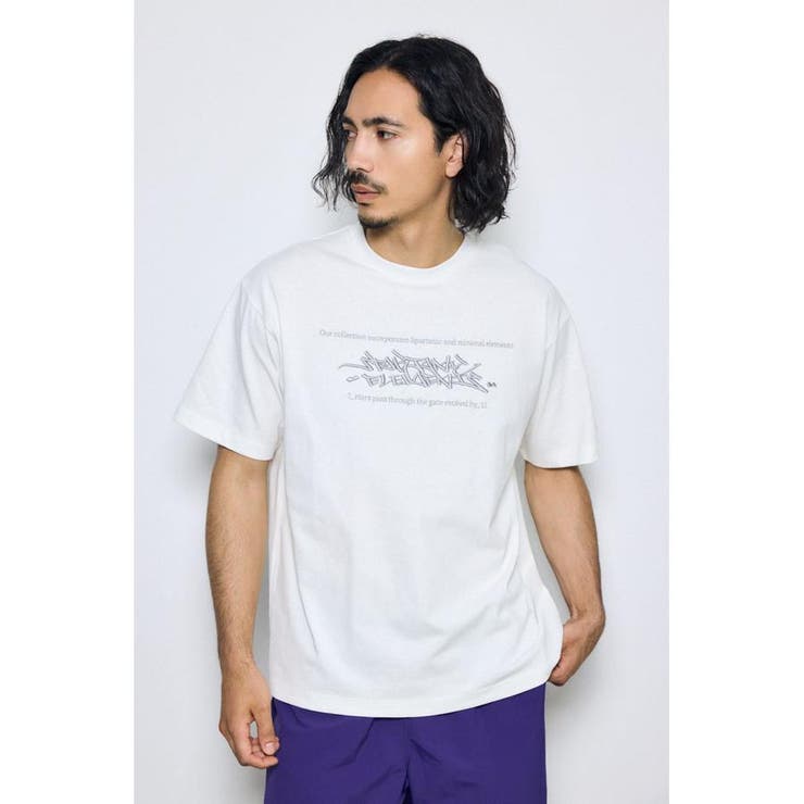 エンブロイダリーロゴTシャツ | AZUL BY MOUSSY | 詳細画像3 