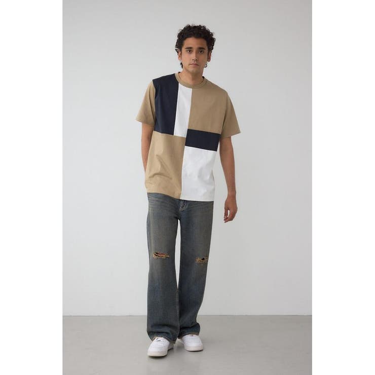 パネルスウィッチングTシャツ | AZUL BY MOUSSY | 詳細画像26 