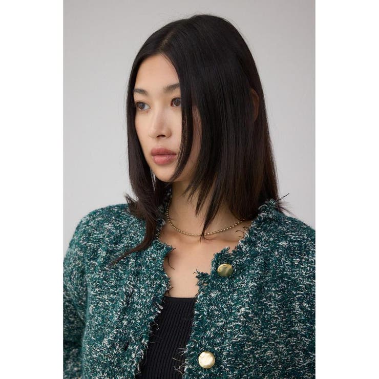 ツイードライクニットカーディガン | AZUL BY MOUSSY | 詳細画像17 