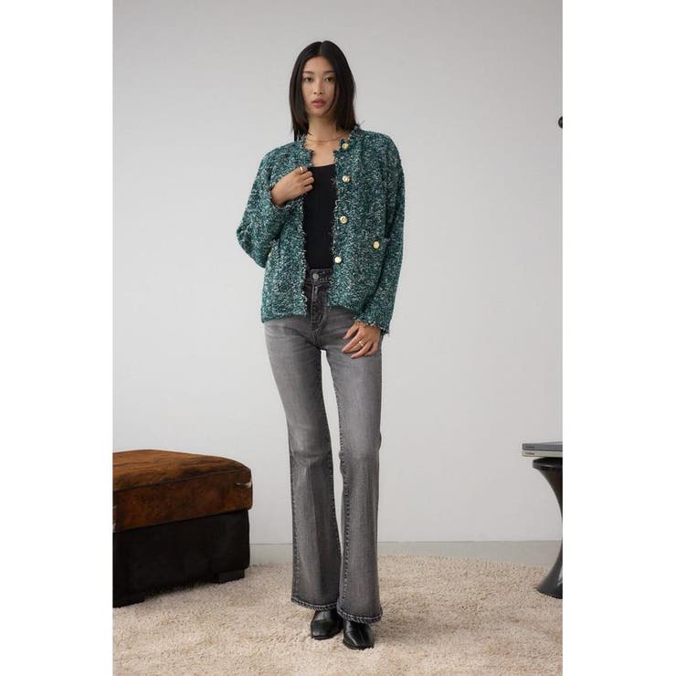 ツイードライクニットカーディガン | AZUL BY MOUSSY | 詳細画像19 